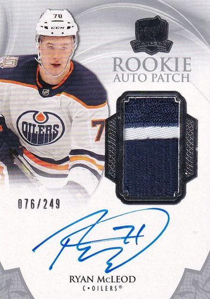 AUTO RC patch karta RYAN McLEOD 20-21 UD The CUP Rookie Auto Patch /249